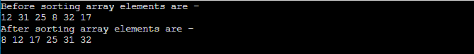 Insertion Sort Algorithm