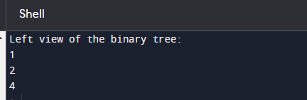 Print Left View of a Binary Tree