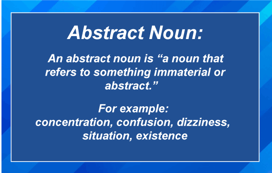 Abstract Noun Javatpoint