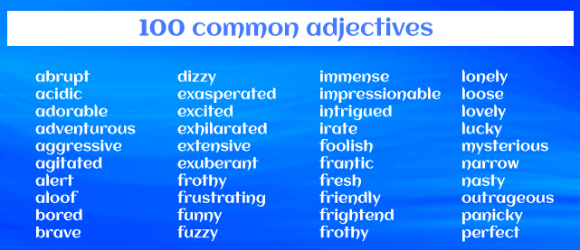 Adjective Words