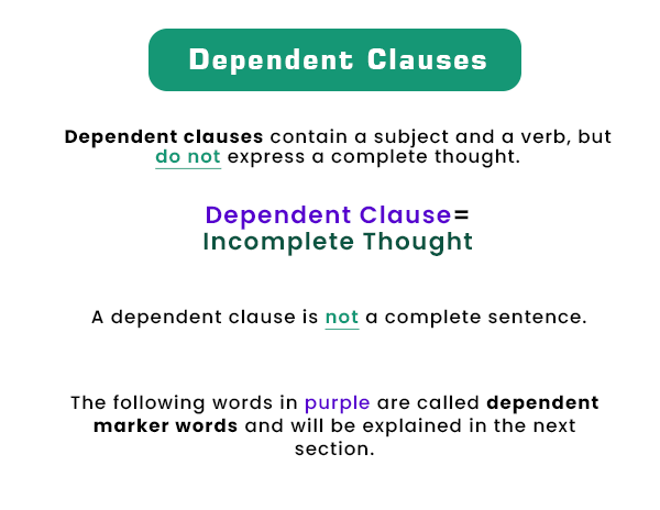 Dependent Clause