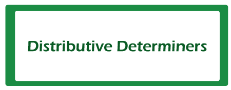 Distributive Determiners