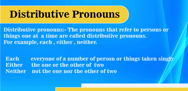 Distributive Pronouns