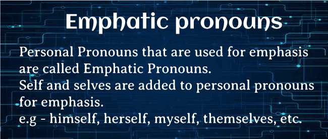 Emphatic Pronouns