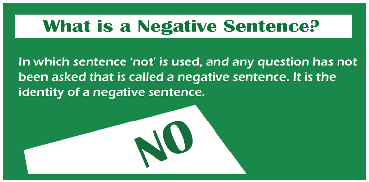 Negative Sentences Javatpoint