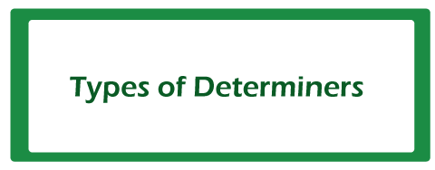 Types Of Determiners