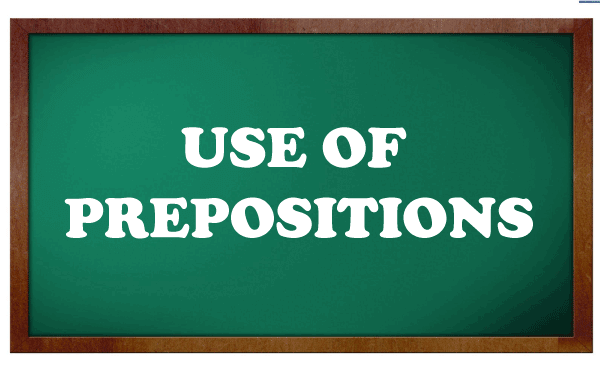 Uses Of Preposition