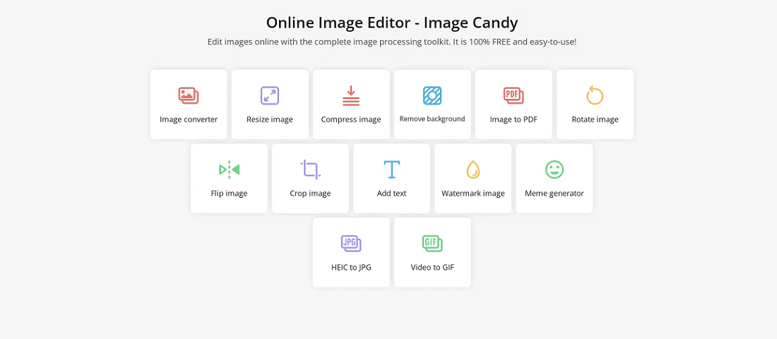 Image Candy: Only Free Online Image Editor that You Need