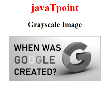 Convert an Image into Grayscale Image using HTML/CSS