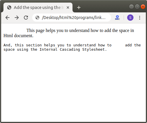 Html Add Spaces Between Words Villalasopa