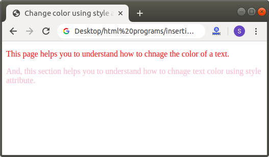 How to Change Text Color in Html
