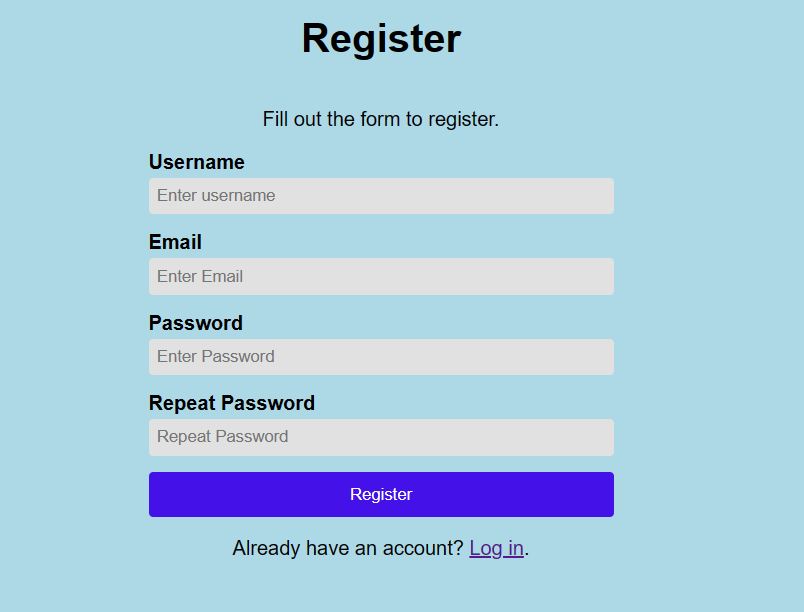 How To Create A Registration Form In HTML - Javatpoint