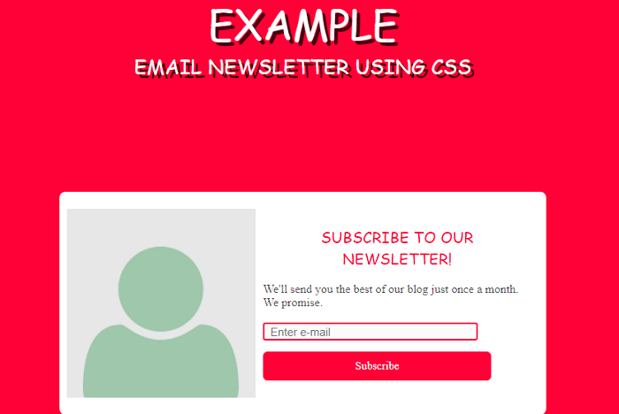 How to create an Email Newsletter using HTML and CSS
