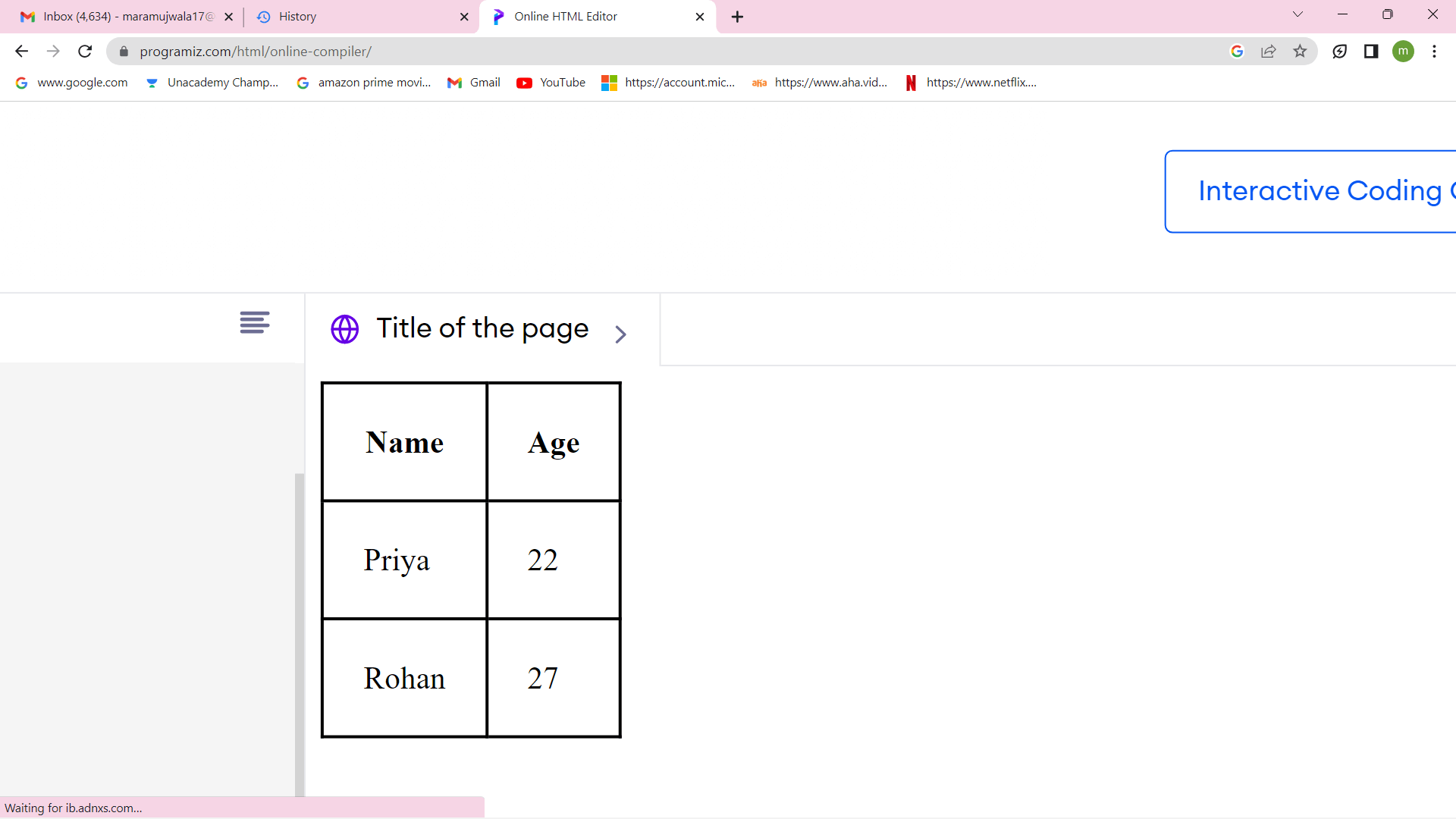 How to Make an HTML Table Border