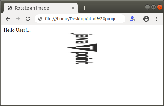 How to Rotate Image in Html