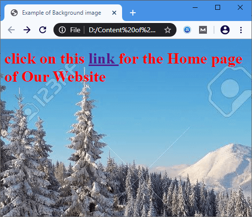 Html Background Image Javatpoint