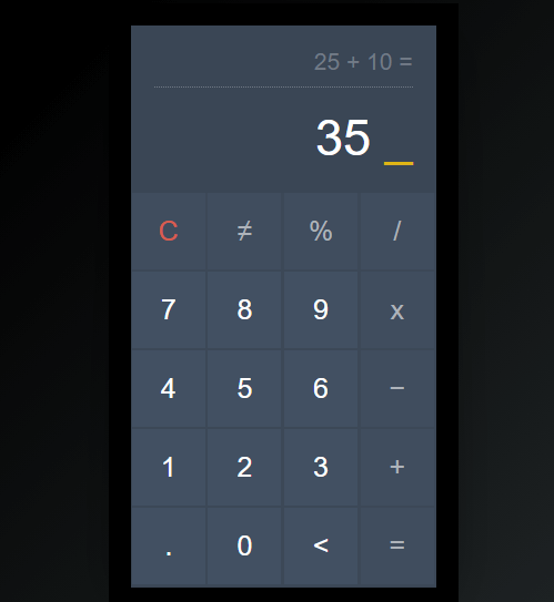 HTML Calculator