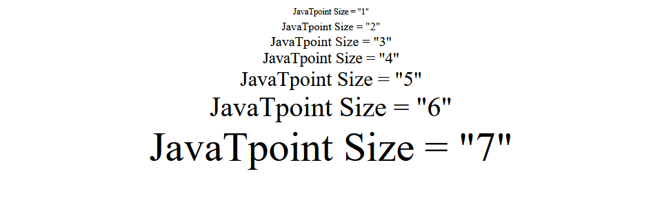 HTML Font Size