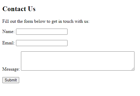 HTML Form Templates