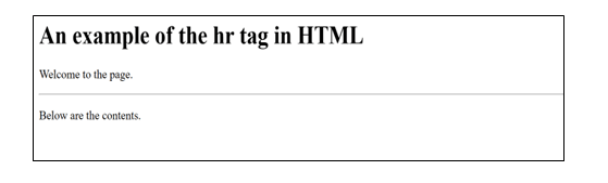 hr tag in HTML