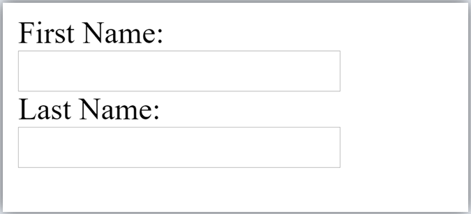 HTML Label Tag in Form