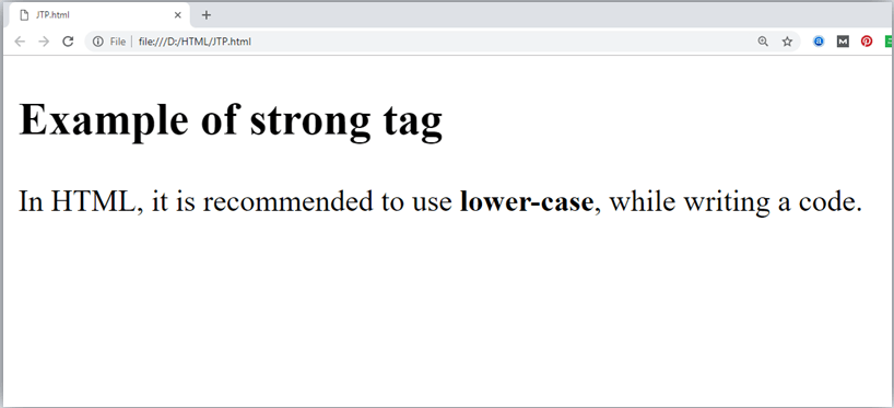 HTML Phrase tag