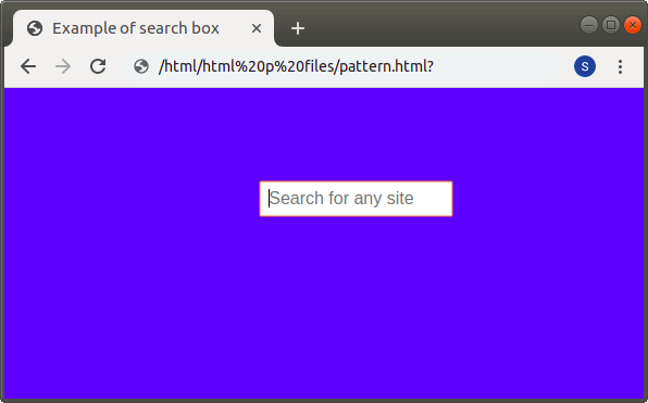 HTML Search Box