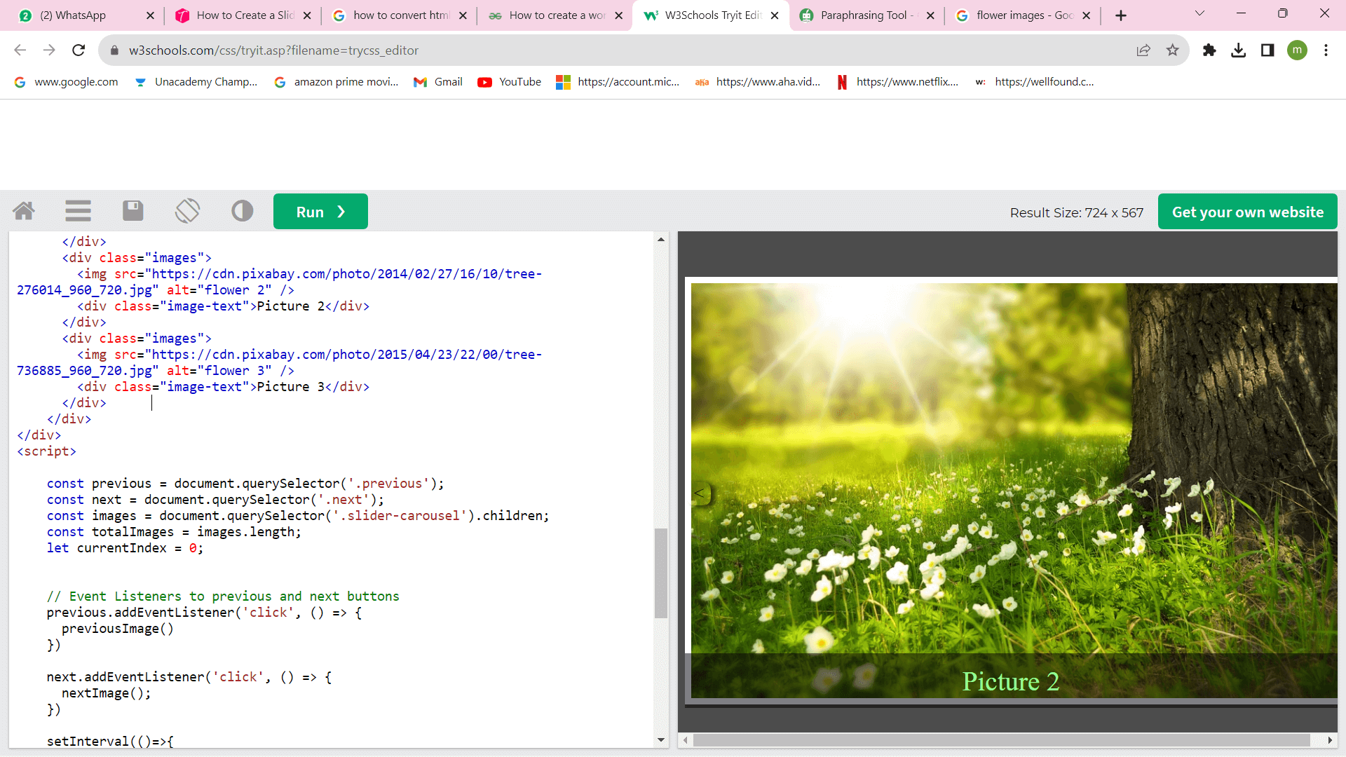 HTML Slider