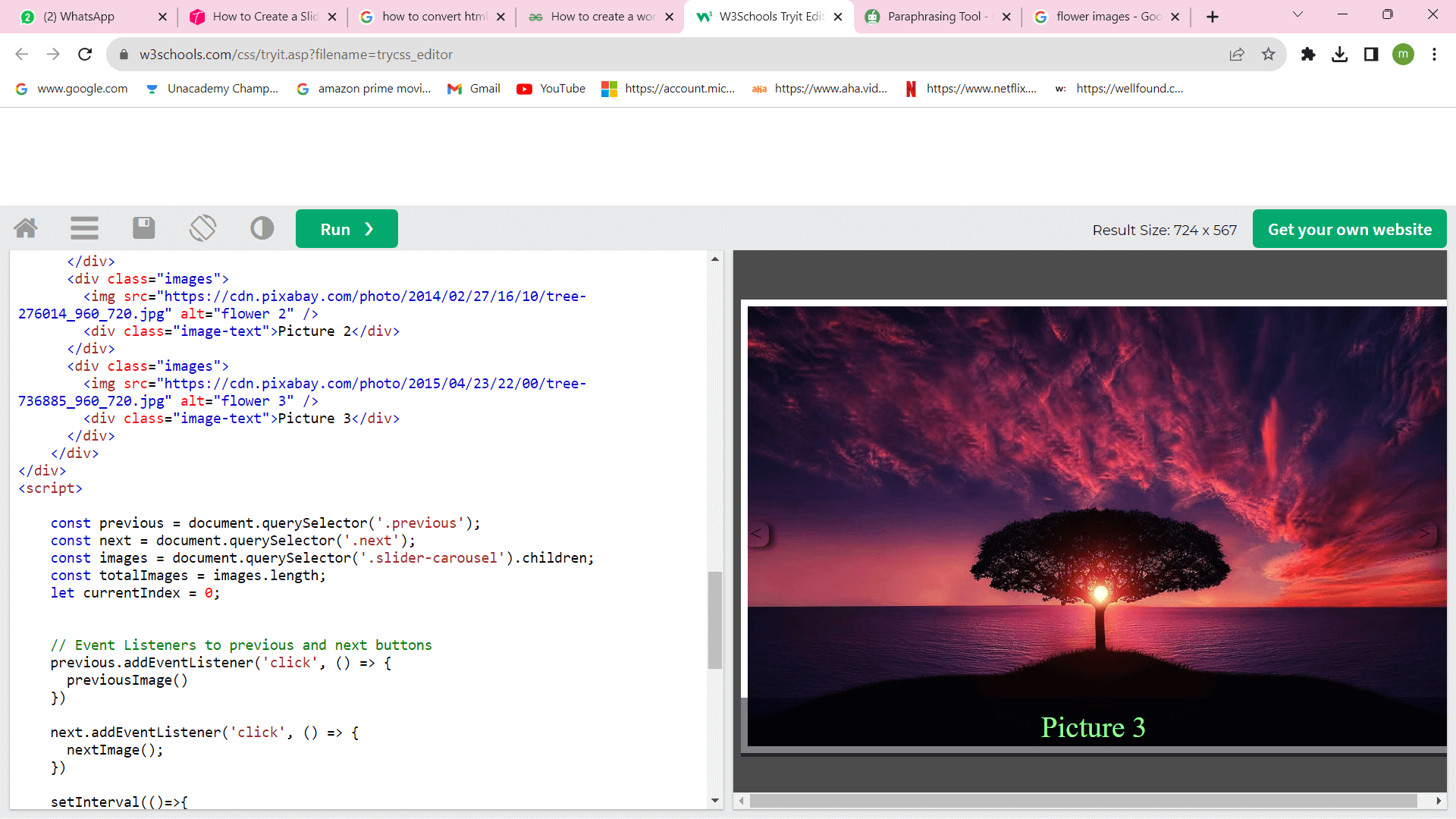 HTML Slider