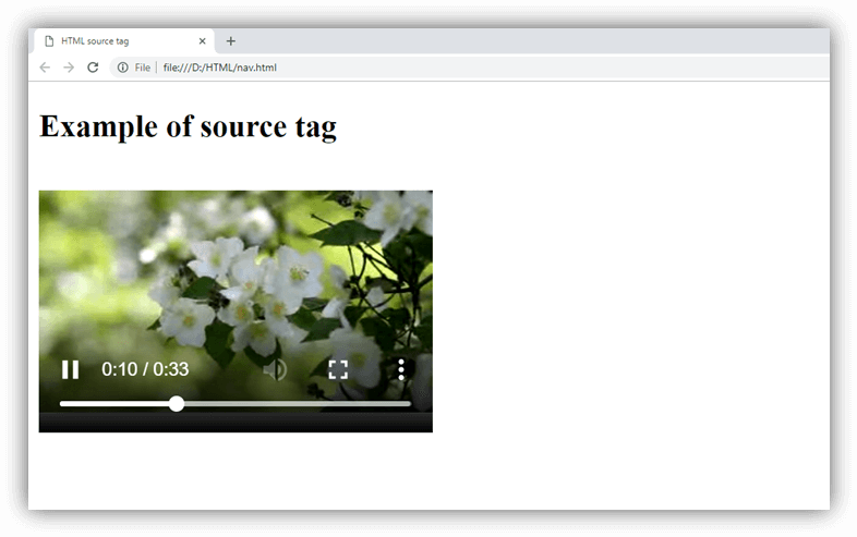 HTML source tag