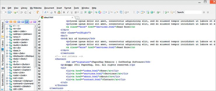 Online HTML Code Editor