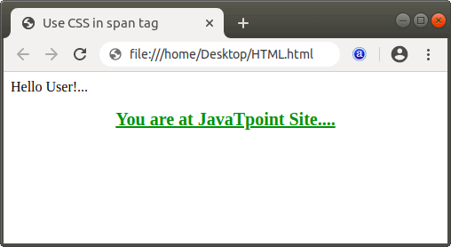 What does span do in Html