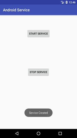 android service example output 3