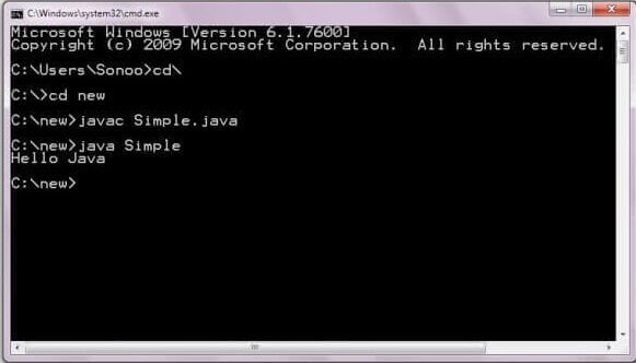 helloworld java program code