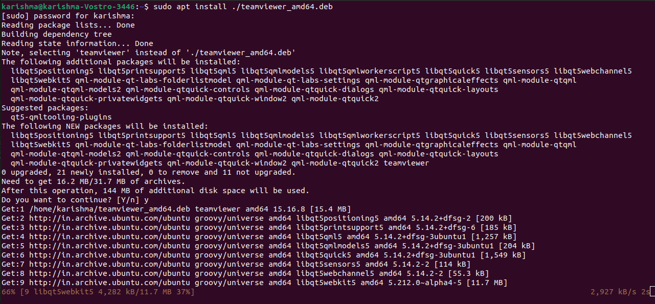How to install deb file in Ubuntu