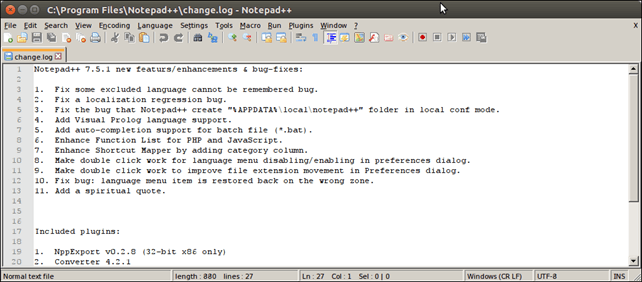 Software Notepad++ 9