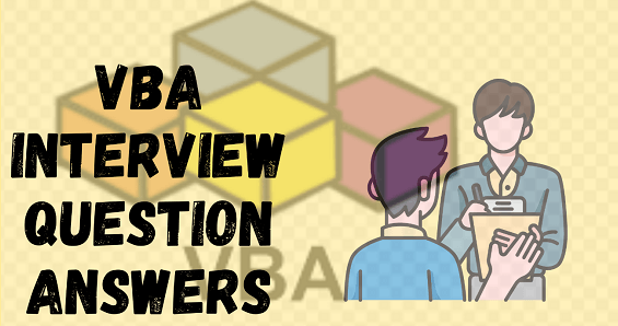 VBA interview questions