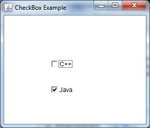 java awt checkbox example 1