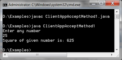 Java ServerSocket accept() method