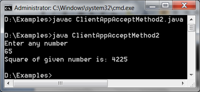 Java ServerSocket accept() method