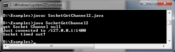 Java ServerSocket getChannel() Method