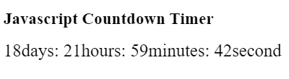 Create a JavaScript Countdown Timer