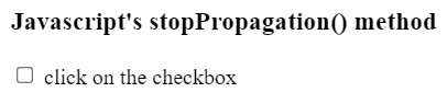 Difference between preventDefault() and stopPropagation() methods