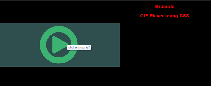 GIF Player using CSS and JS