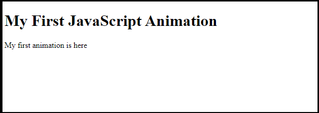 JavaScript Animation - javatpoint