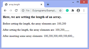 javascript array length