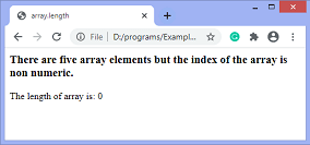 JavaScript array.length property