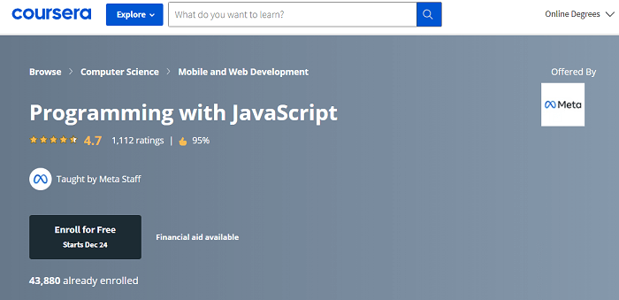 JavaScript Certification Free