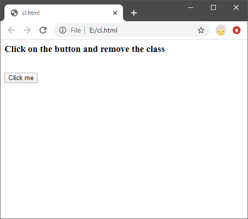 JavaScript classList