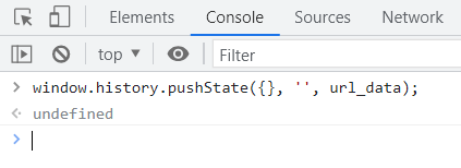 Javascript history.pushState() Method